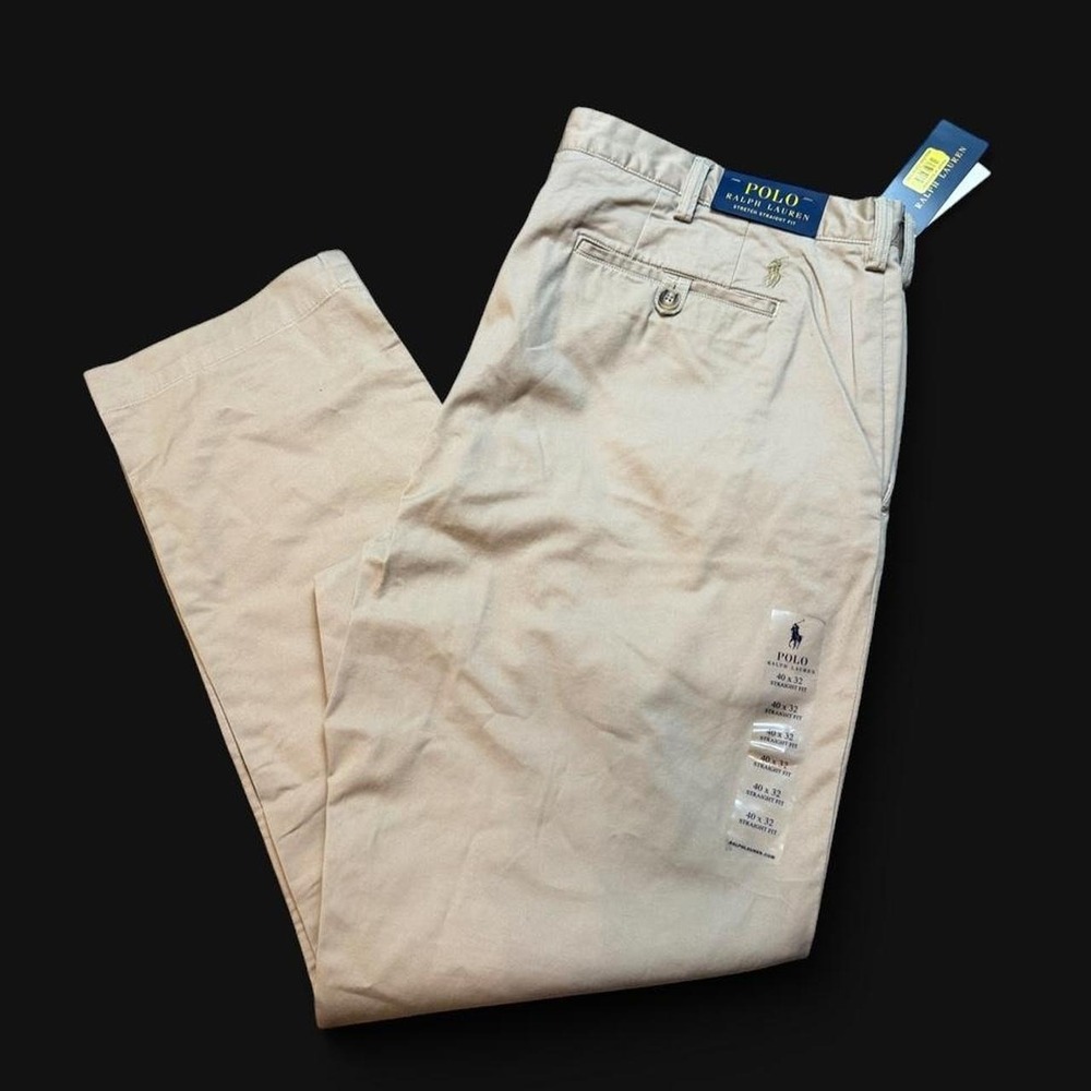 Polo Ralph Lauren Straight Fit Stretch Chino Pants Size 40x32 Brand New